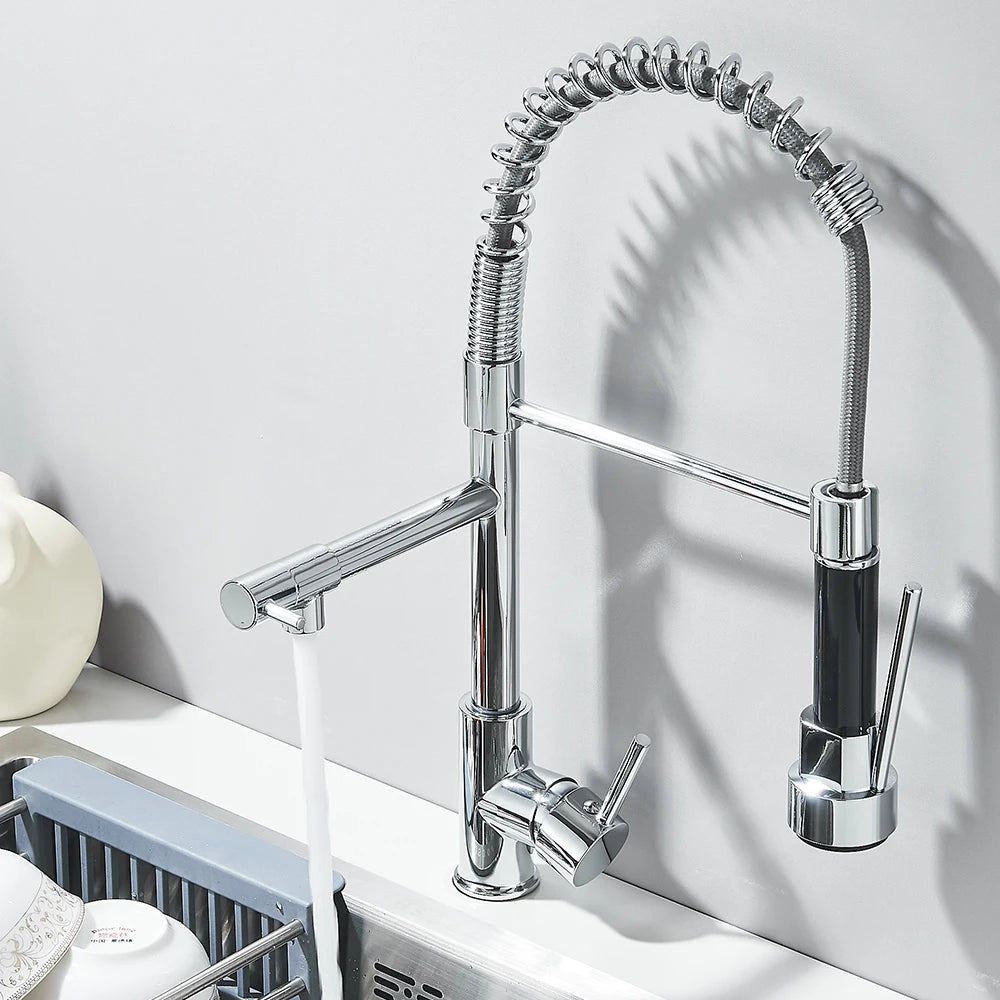 Pull Down Kitchen Faucet