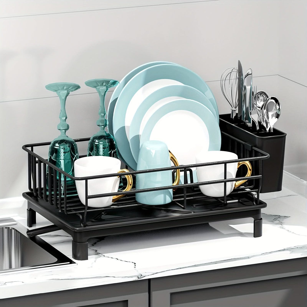 DRIPMASTER – Dish Drying Rack Organizer