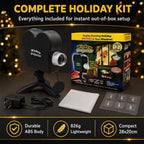 Holographic Halloween & Christmas Projector With 12 Animated Spooky Scenes Tripod