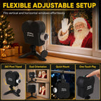 Holographic Halloween & Christmas Projector With 12 Animated Spooky Scenes Tripod