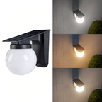 Solar Globe LED Wall Light – Smart Dimmable Outdoor Lighting