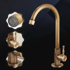 REGALFLOW – Swan Neck Brass Faucet for Classic Spaces