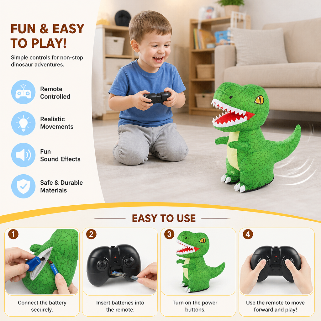 Remote Control Inflatable T-Rex Dinosaur