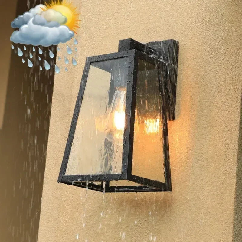 Verona Outdoor Wall Lamp – European Modern Lantern Light