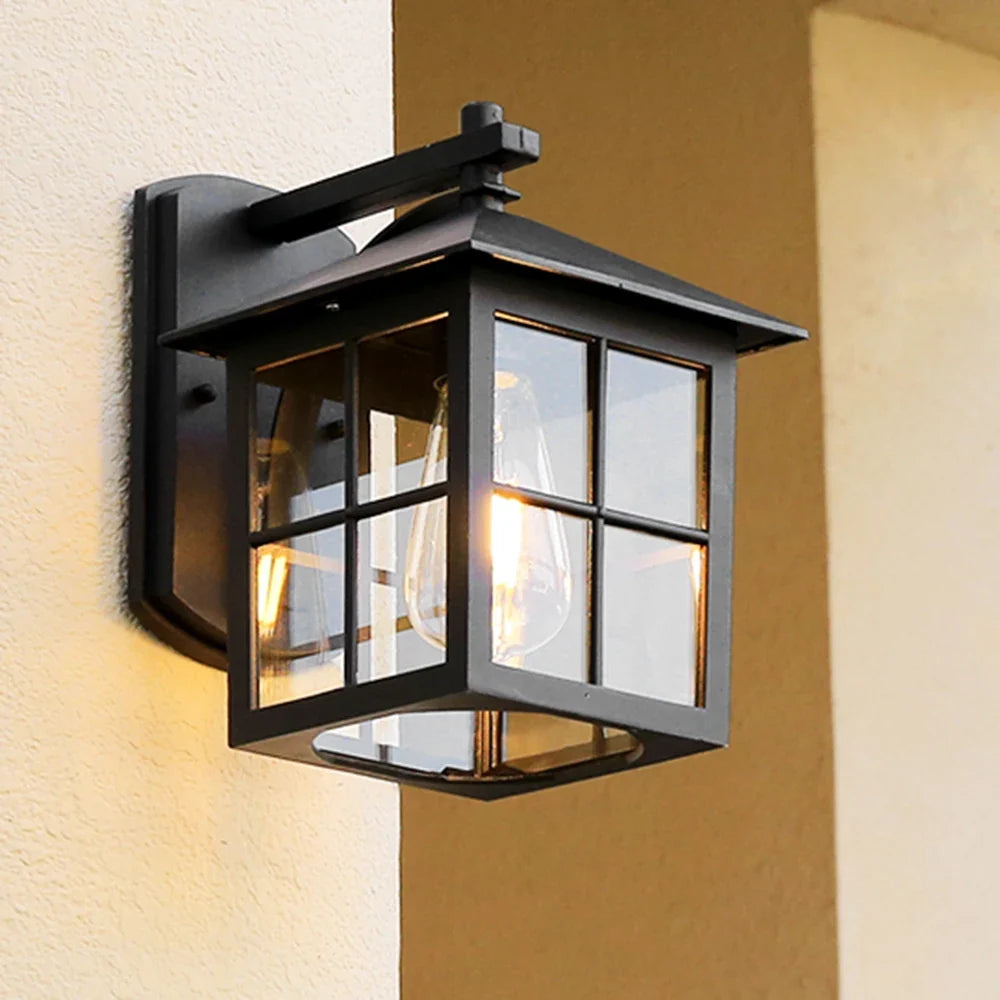 Camden Outdoor Wall Lamp – Vintage E27 Lantern Sconce