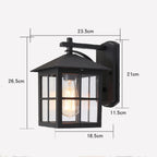 Camden Outdoor Wall Lamp – Vintage E27 Lantern Sconce