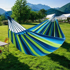 Canvas Hammock – Striped Double Swing Bed Indoor & Outdoor Camping Hammock