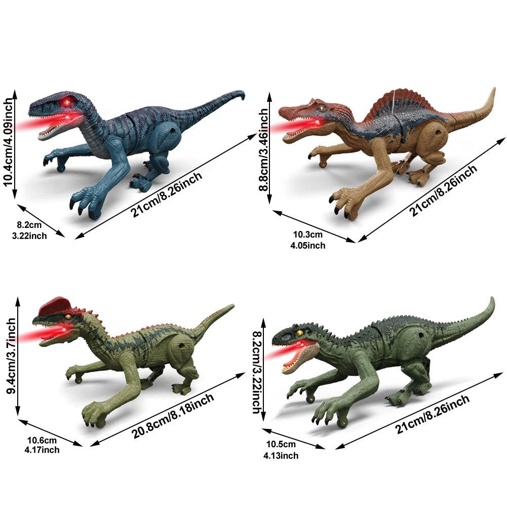 Dinosaur Remote Control Toys RC Electric Walking Dinosaur With LED Light Roaring for Kids