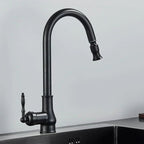 FLEXTAP – Pull Out Kitchen Faucet Antique Style High Arc Sink Mixer