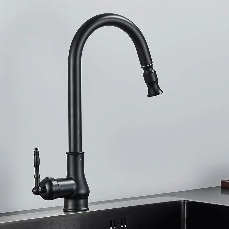 FLEXTAP – Pull Out Kitchen Faucet Antique Style High Arc Sink Mixer