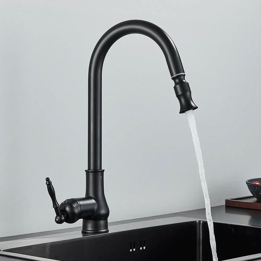 Pull Out Kitchen Faucet Antique Style High Arc Sink Mixer