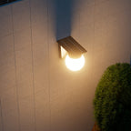 Solar Globe LED Wall Light – Smart Dimmable Outdoor Lighting
