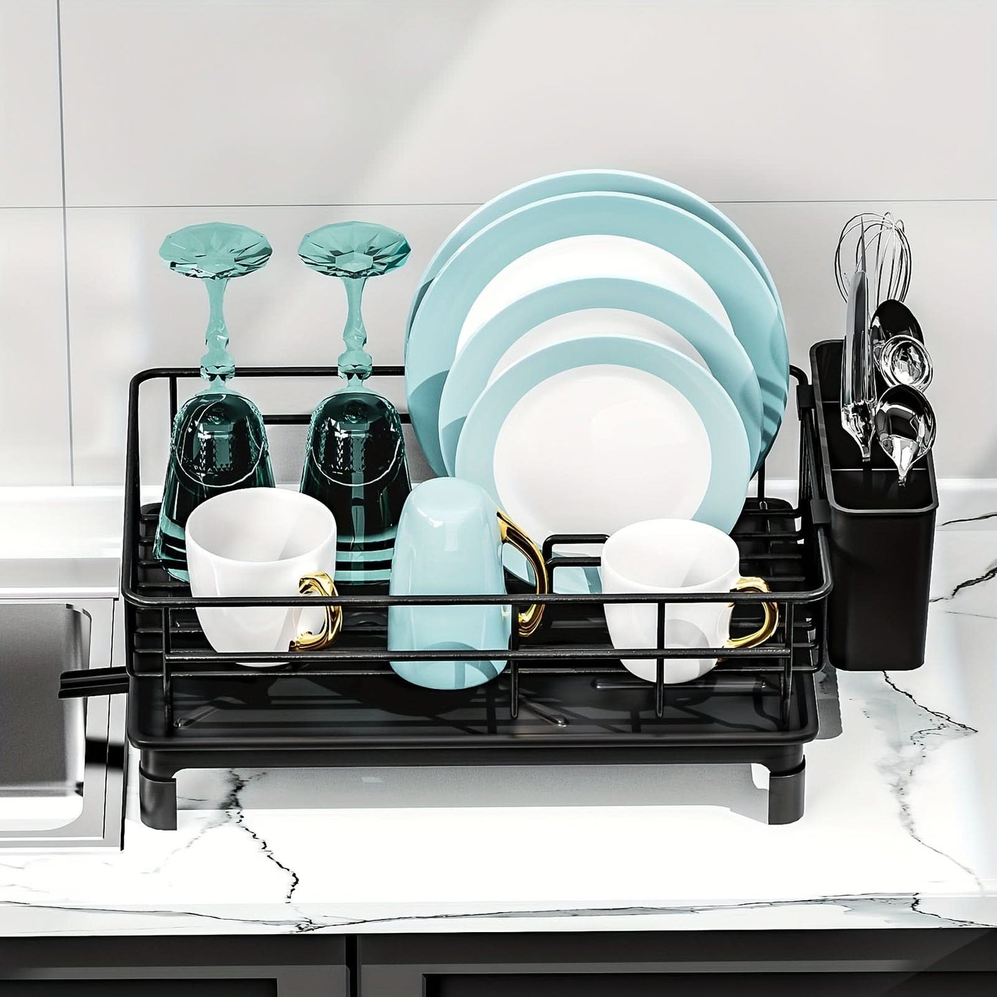 DRIPMASTER – Dish Drying Rack Organizer