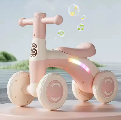 Toddler & Kids Balance Bike with LED Lights & Music — Toddler First Ride-On