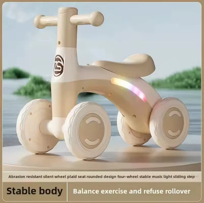 Toddler & Kids Balance Bike with LED Lights & Music — Toddler First Ride-On