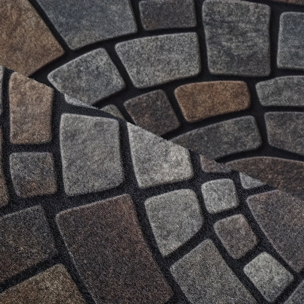 Half-Circle Mosaic Door Mat – Indoor & Outdoor Use