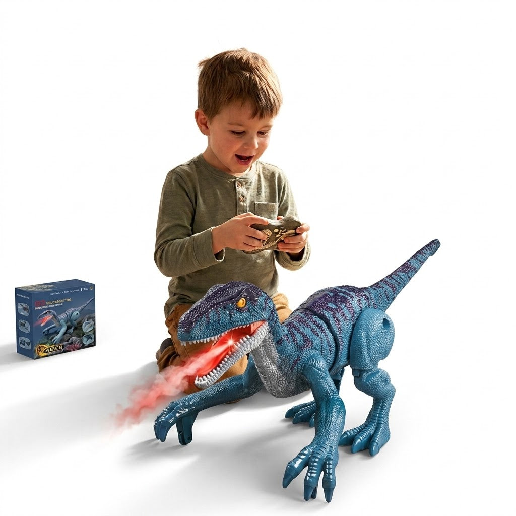 Dinosaur Remote Control Toys RC Electric Walking Dinosaur With LED Light Roaring for Kids
