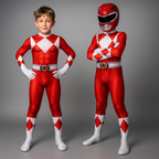 Kids Adventure Costume – Full-Body Jumpsuit with Muscle Design & Hood