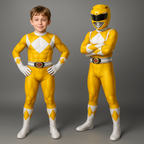 Kids Adventure Costume – Full-Body Jumpsuit with Muscle Design & Hood