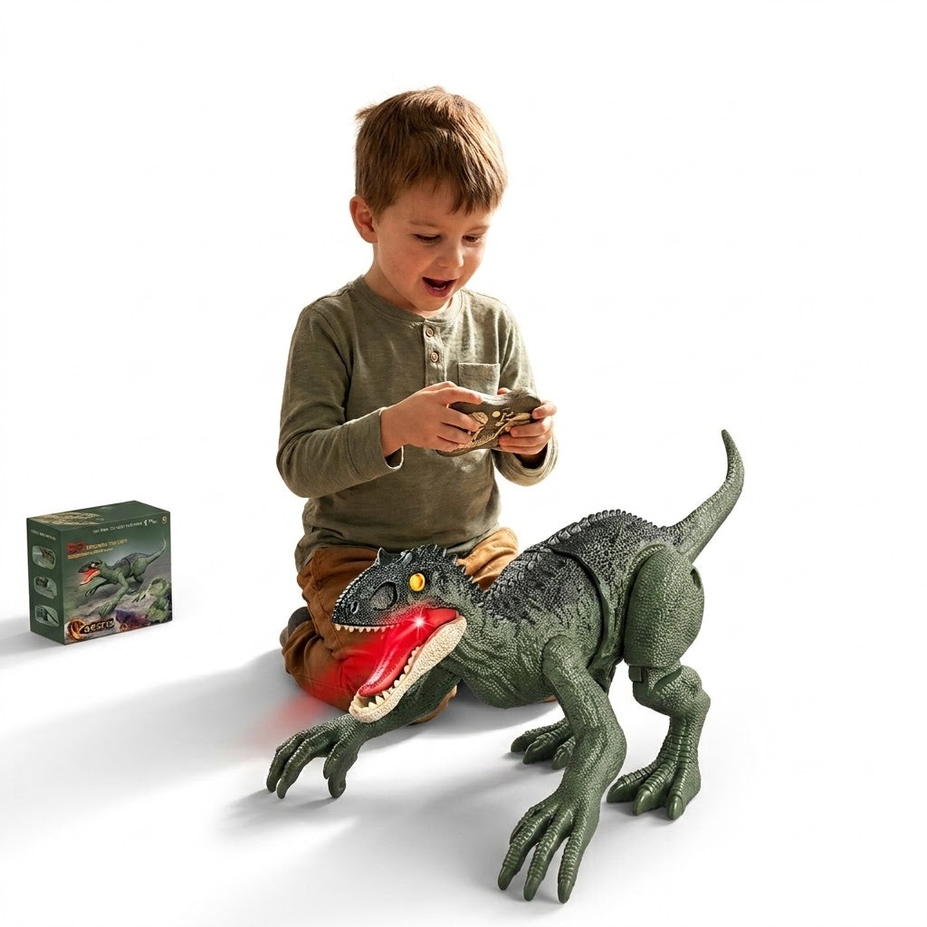 Dinosaur Remote Control Toys RC Electric Walking Dinosaur With LED Light Roaring for Kids