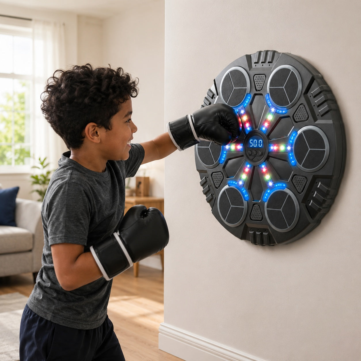 PunchGrove | Kids Boxing Punch Wall Trainer