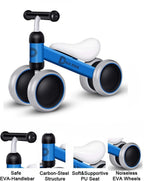Diva Kids Balance Bike Blue For 1-3 Year Old