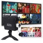 Holographic Halloween & Christmas Projector With 12 Animated Spooky Scenes Tripod