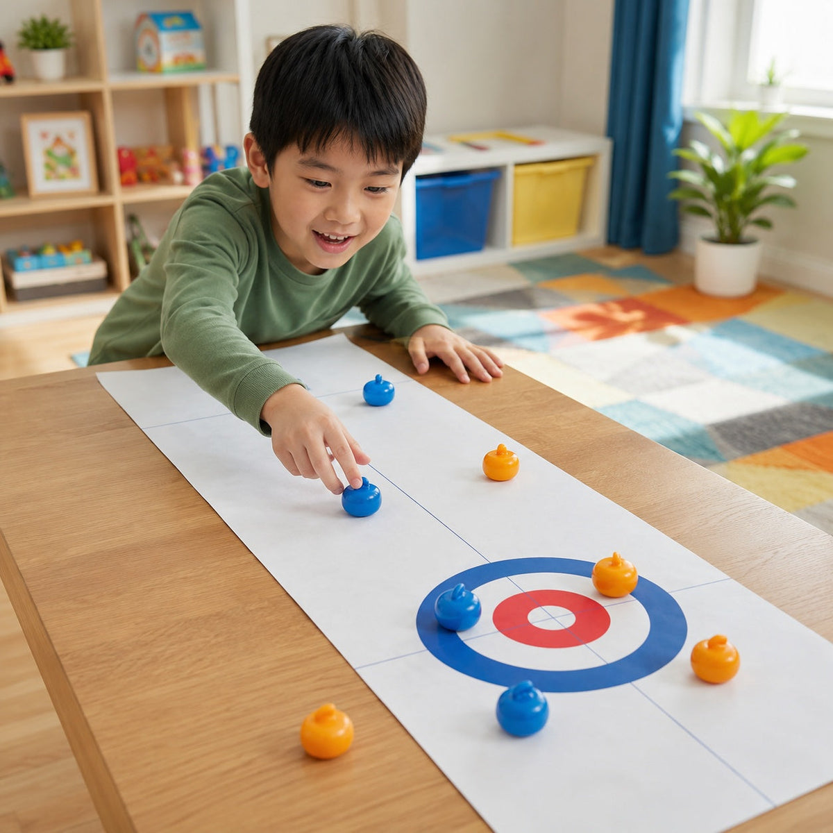 SlideRivo – Tabletop Curling Game 2 Player