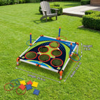 TossPlay Set for Kids – 2-in-1 Ring Toss & Bean Bag Game